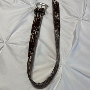 NWOT Leather Animal Print Women’s Belt